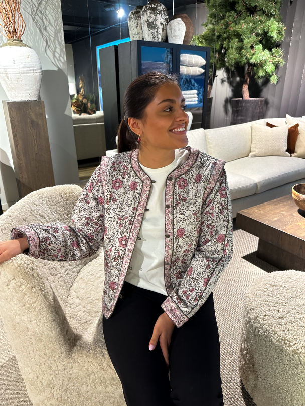 Paula Padded Jacket - Star White/Paula Print - Image 3