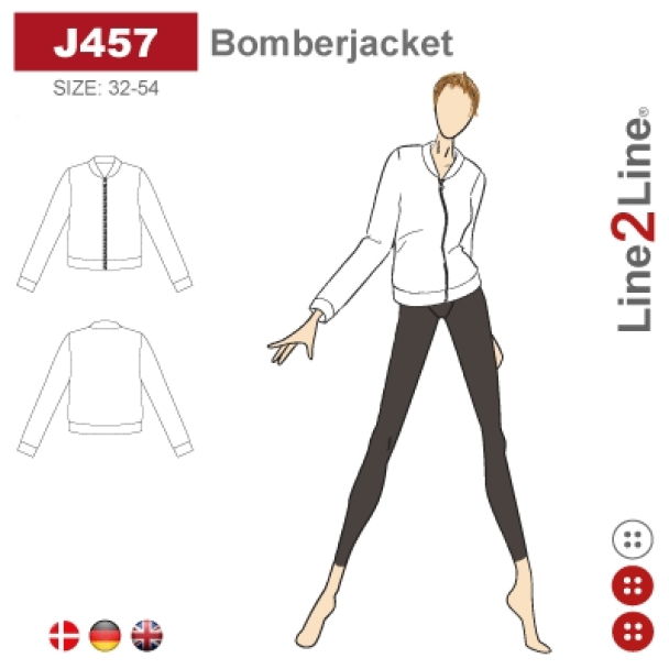 J457 Bomberjakke med ribbkanter - Image 1