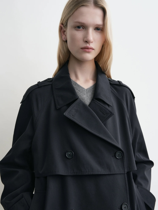 Short Cotton Trench - Image 3