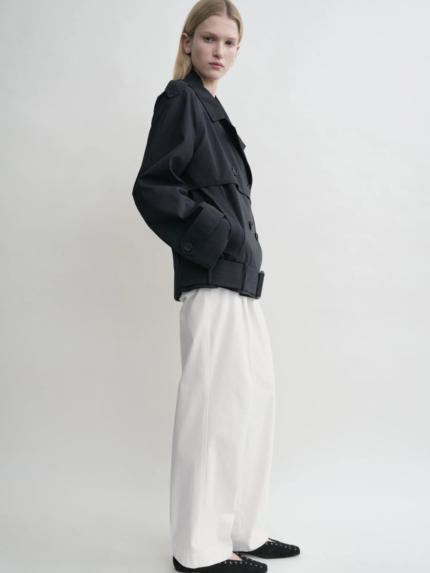 Short Cotton Trench - Image 4