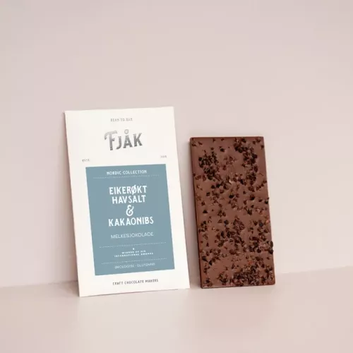 Eikerøkt havsalt & kakaonibs, Fjåk