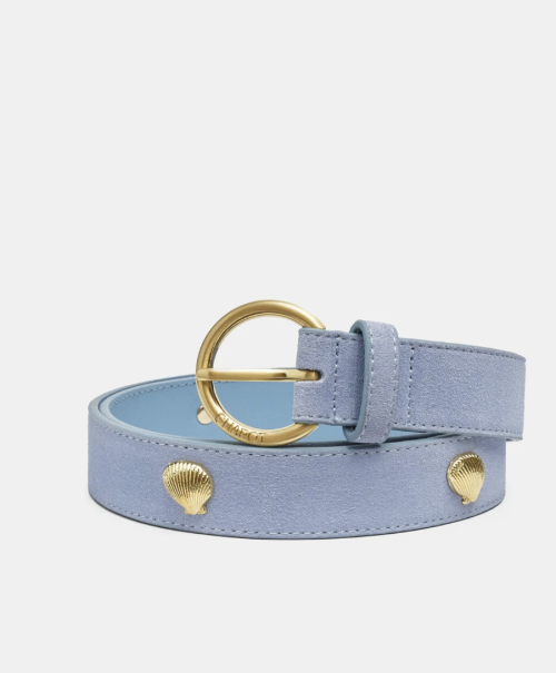 Pool Blue Studded Shell Belt     |    Pool Blue Studded Shell Belt fra Fabienne Chapot