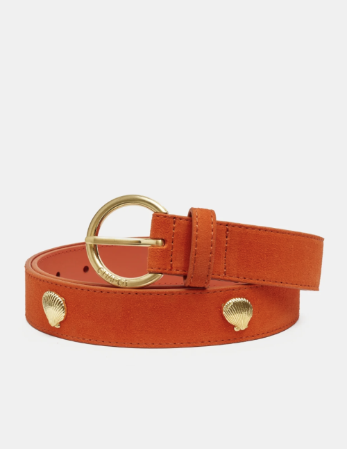 Tangerine Studded Shell Belt     |    Tangerine Studded Shell Belt fra Fabienne Chapot