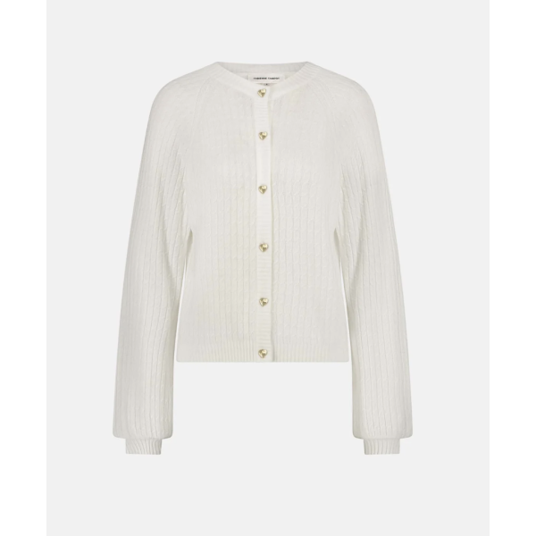 Charlotta Cardigan Cosy White      |     Charlotta Cardigan Cosy White fra Fabienne Chapot