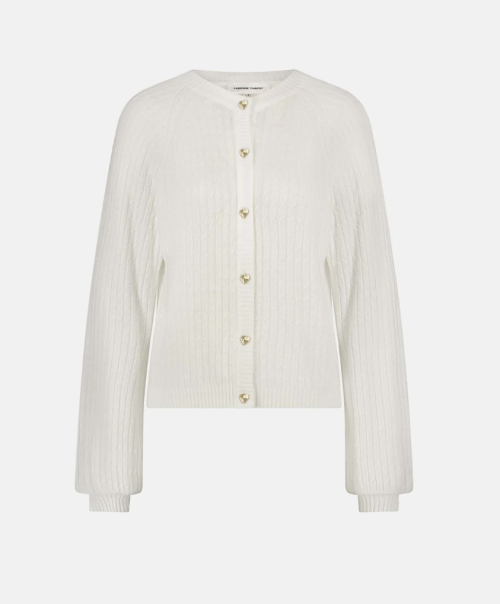 Charlotta Cardigan Cosy White      |     Charlotta Cardigan Cosy White fra Fabienne Chapot