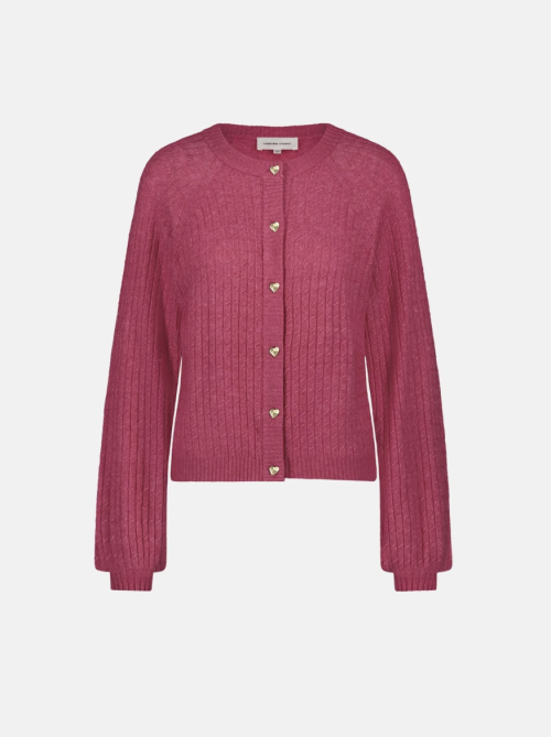 Charlotta Cardigan Spicy Pink     |     Charlotta Cardigan Spicy Pink fra Fabienne Chapot