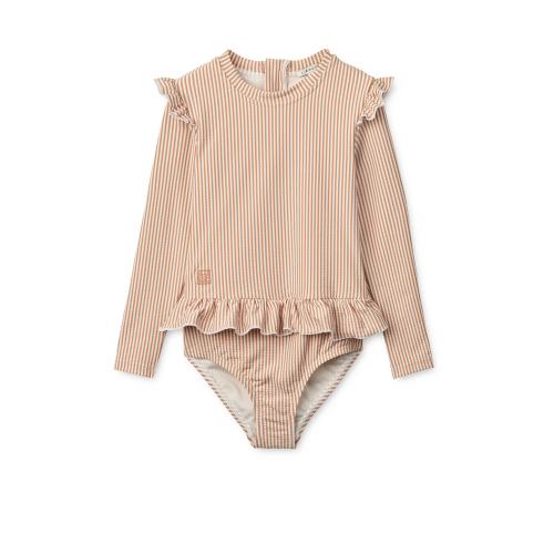 Liewood | Sille Seersucker Swimsuit - Y/D Stripe Pale Tuscany/Creme de la creme