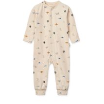 Birk Pyjamas Jumpsuit - Aviator/Ecru