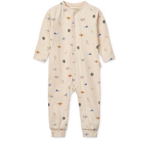 Liewood | Birk Pyjamas Jumpsuit - Aviator/Ecru