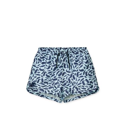 Liewood | Aiden Board Shorts - Ocean/Pure Sky