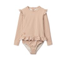 Sille Baby Seersucker Swimsuit - Y/D Stripe Pale Tuscany/Creme de la creme