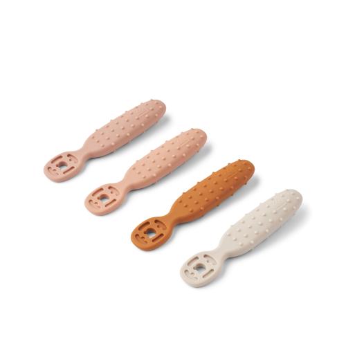 Liewood | Caelia Baby Learning Spoon 4-pk - Pale Tuscany Multi Mix