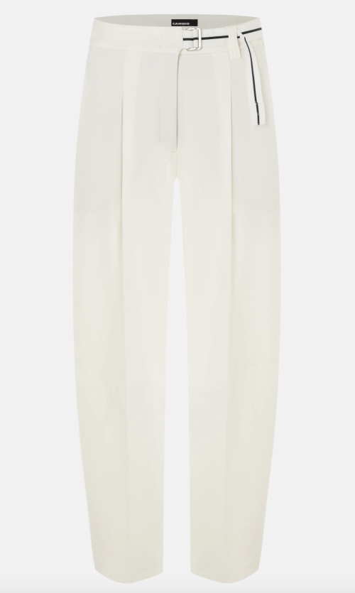 Elaine Pleat Offwhite Pants      |    Elaine Pleat Offwhite Pants  fra Cambio