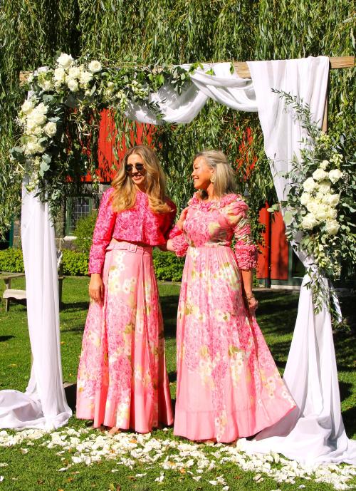 Organza Maxi Skirt - Cherry Blossom 