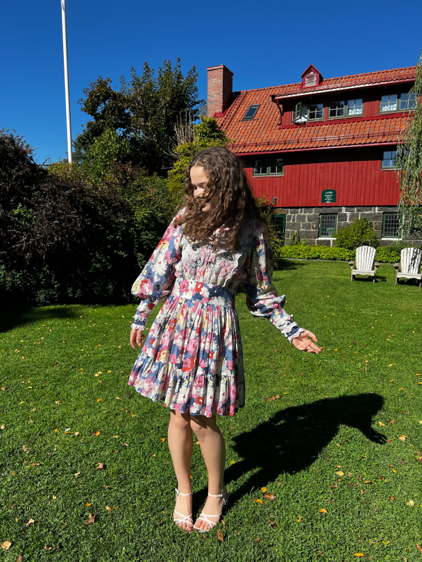 Cotton Slub Mini Dress – Soft Pastel  - Image 4