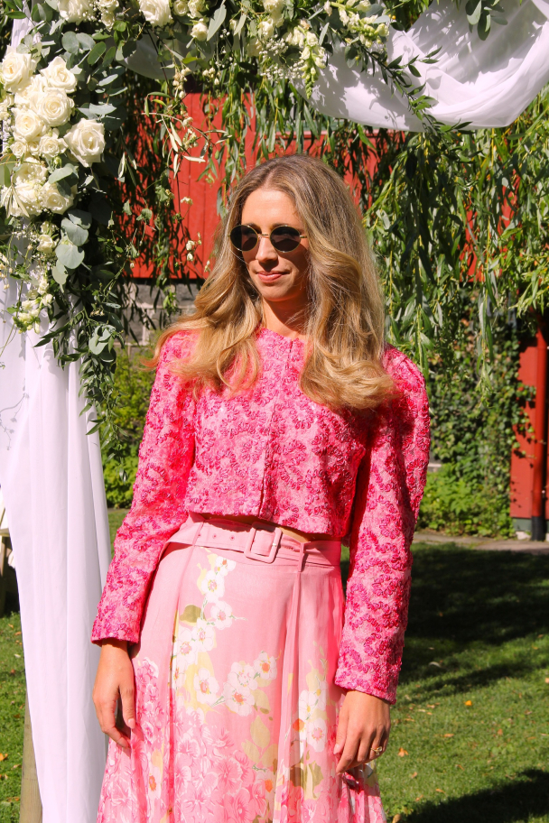 Embroidered Jacket - Pink Bloom  - Image 1