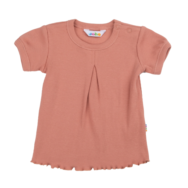 T-skjorte Rib - Laks