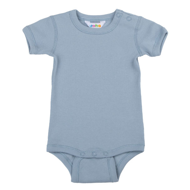 Body T-skjorte Rib - Støvet Blå