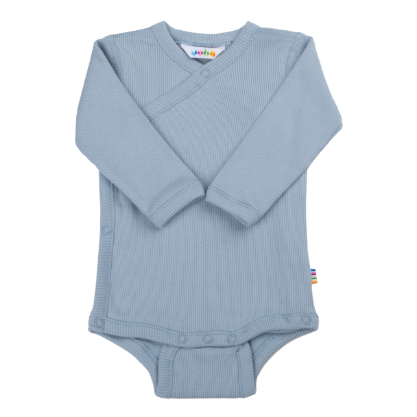 Omslagsbody Rib - Støvet Blå