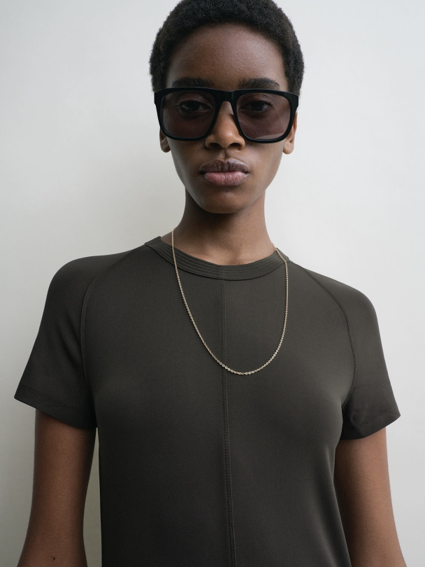 Fluid Jersey Dress - Image 4