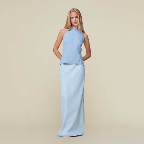 Addie Tanktopp Halterneck - Stone Bleach  - Image 1