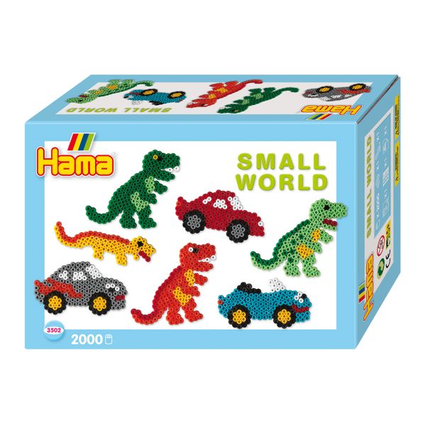 Hama Midi Gaveeske – Small World – Dinosaur og bil