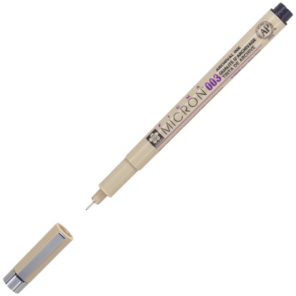 Sakura Pigma Micron 003 – 0,15mm – 49 Sort