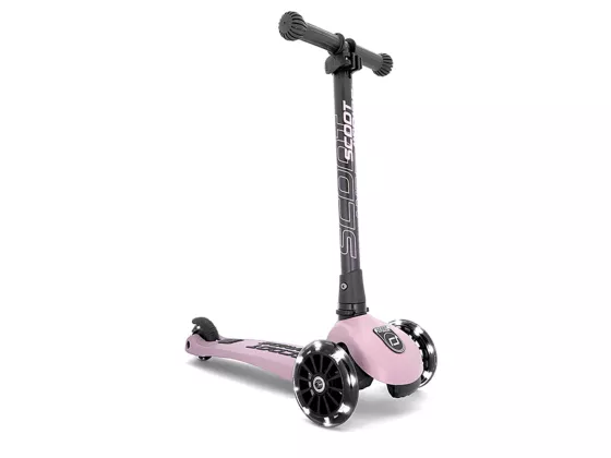 Sparkesykkel, Highwaykick 3 LED Rose - Scoot and Ride