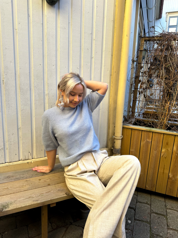 Alpha Tee - Grey Blue Melange - Image 4