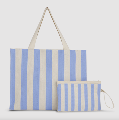 Florence Blue/Off White Striped Set Bags     |      Florence Blue/Off White Striped Set Bags fra SUI AVA