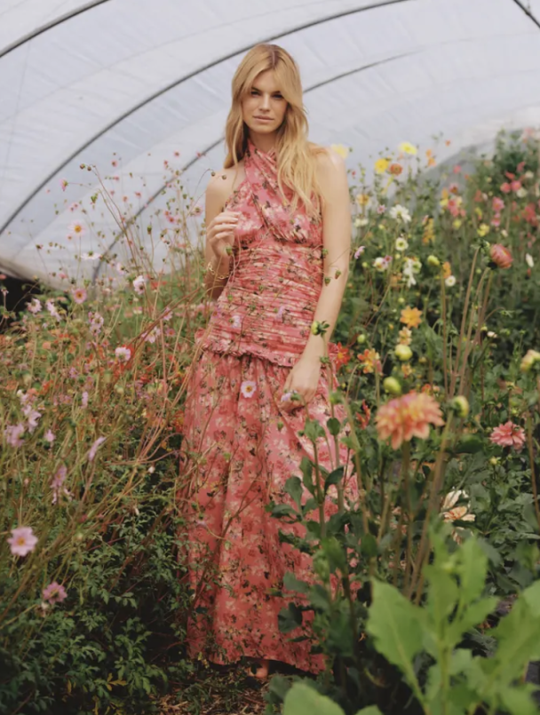 Cotton Party Halterneck Dress - Crush  - Image 3