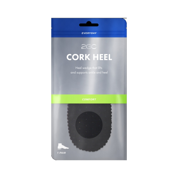 2GO korkhæl 5 mm herre