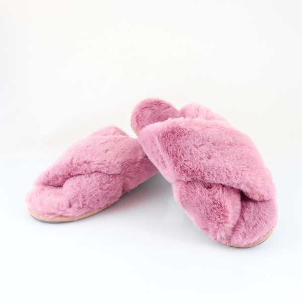 Duffy furry cross over slippers - Image 1
