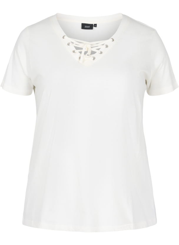 Zizzi mFay t-skjorte i ren bomull - Image 1