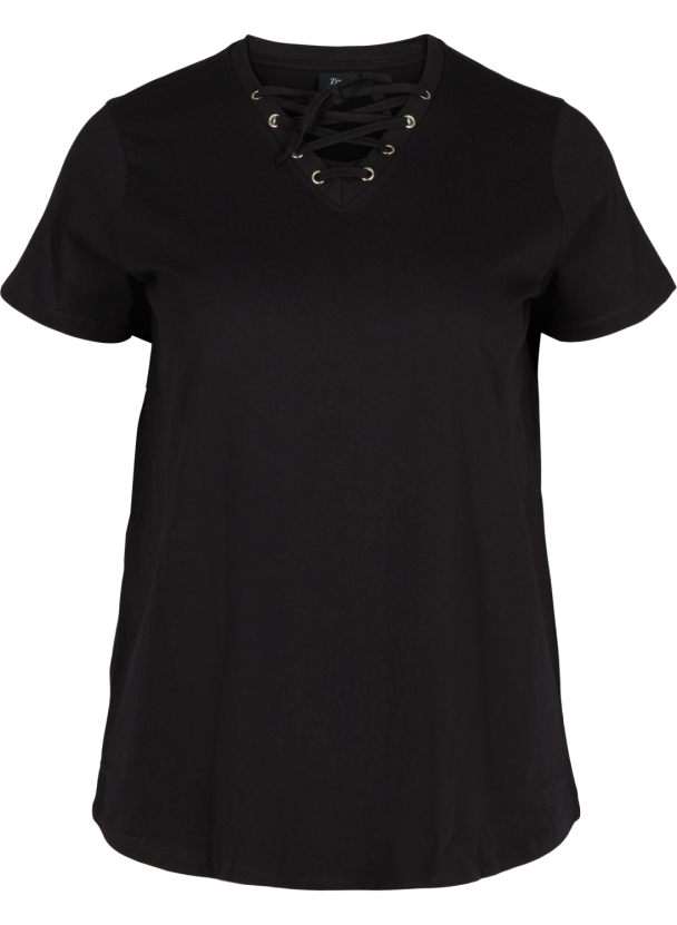 Zizzi mFay t-skjorte i ren bomull - Image 1