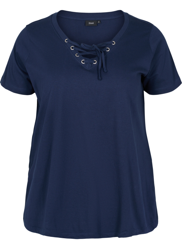 Zizzi mFay t-skjorte i ren bomull - Image 1