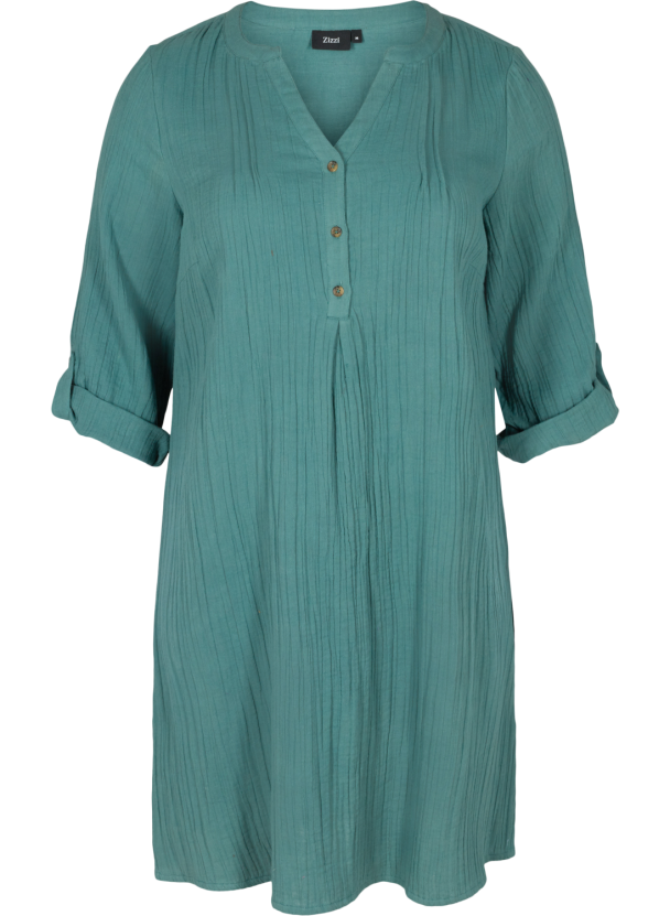 Zizzi vVivu bomullskjole - Image 1