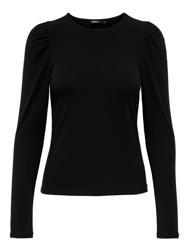 onlLive love langarmet topp med pufferm - Image 1