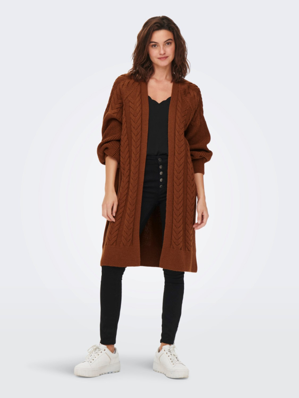 onlSif Freja lang strikket cardigan - Image 1