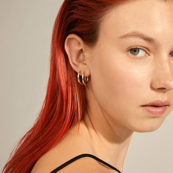 Pilgrim Ariella gullbelagte øreringer - Image 1