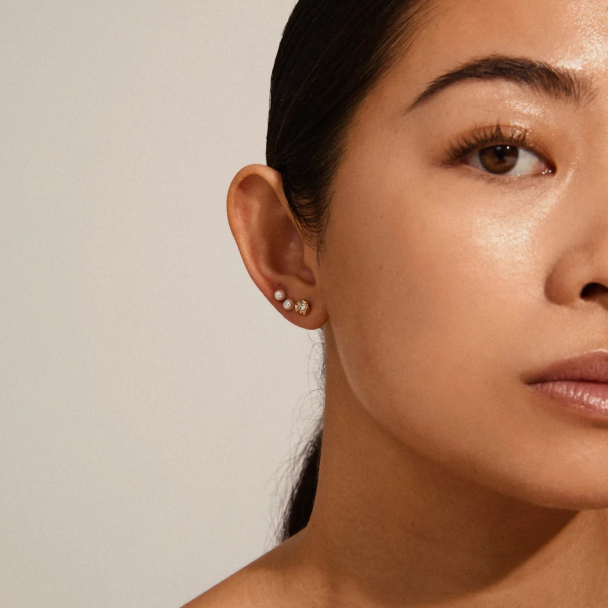 Pilgrim Tina gullbelagt 2-i-1 øredobber - Image 1