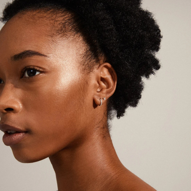 Pilgrim Mille sølvbelagt 2-i-1 ørepynt - Image 1