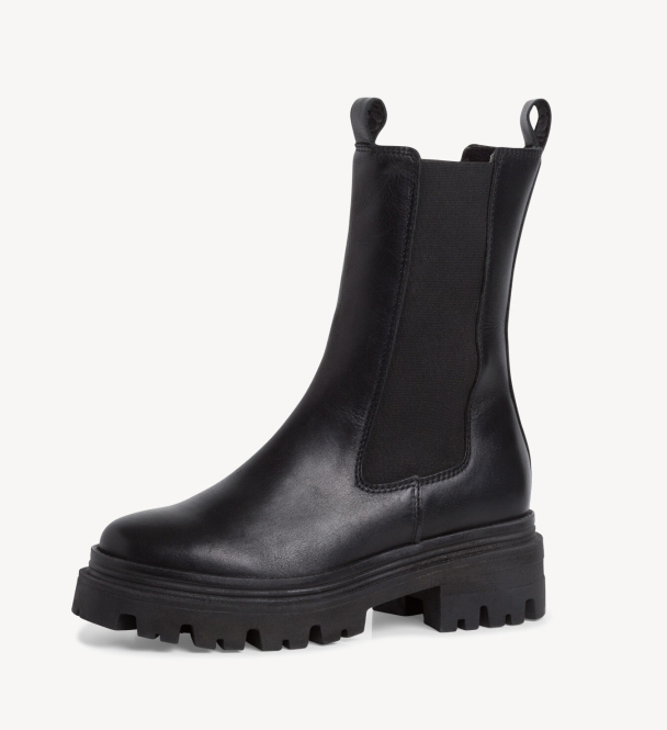 Tamaris Chelsea boot i skinn - Image 1