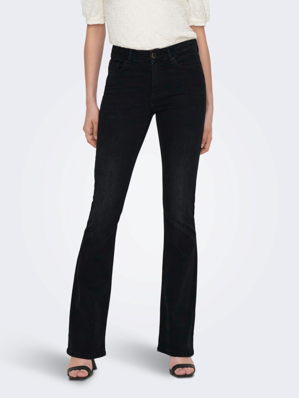 Only Blush midwaist flared jeans - Image 1