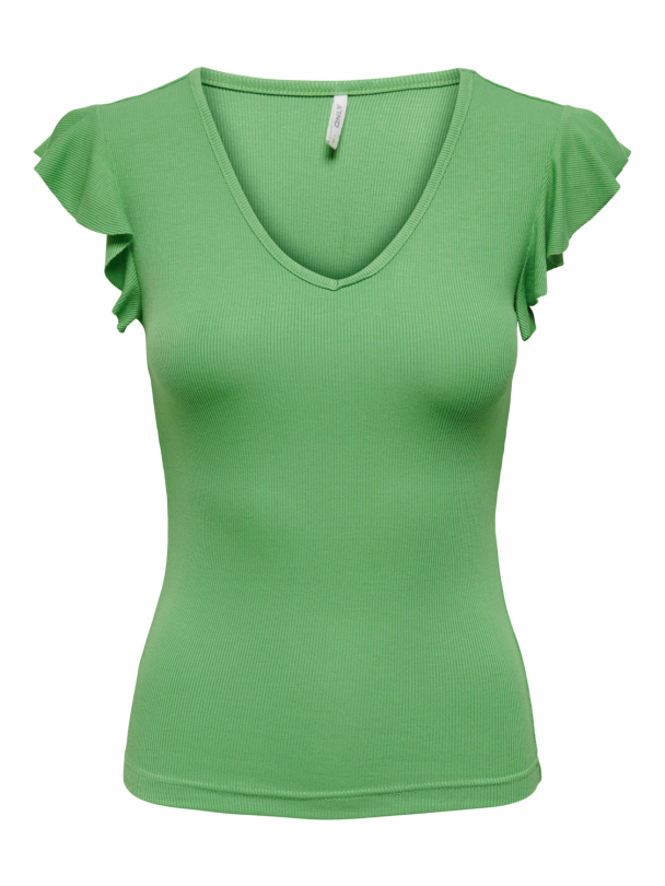 Only Belia kortermet frill topp - Image 1