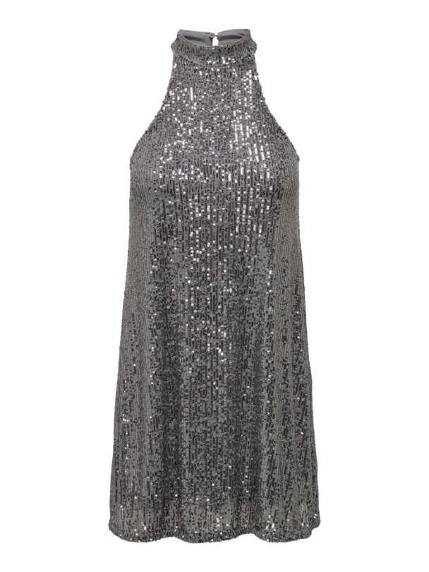 Only Ana highneck paljettkjole - Image 3