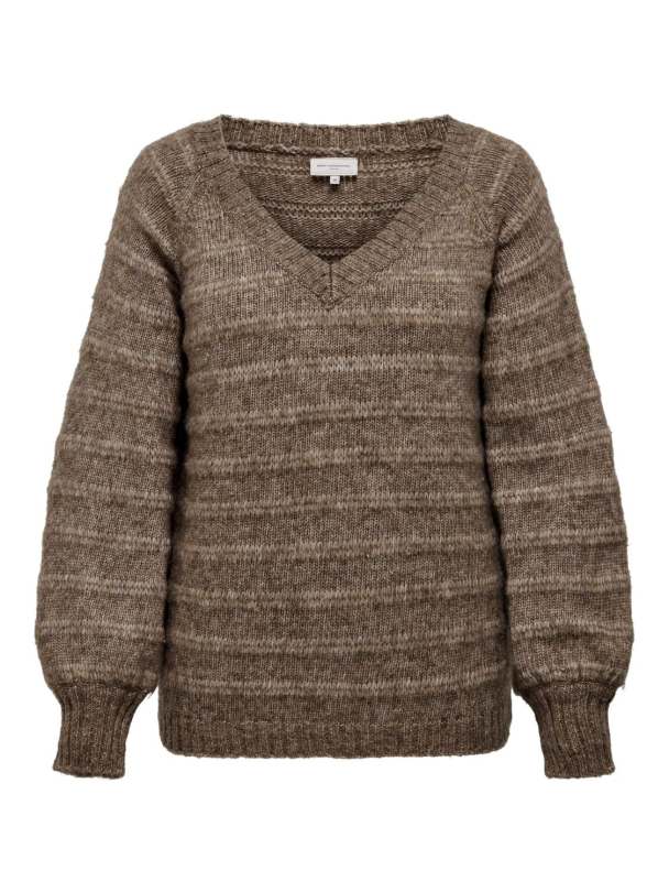 carCelina strikkegenser med v-hals - Image 1