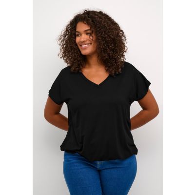 Kaffe Curve Jena t-skjorte med strikk