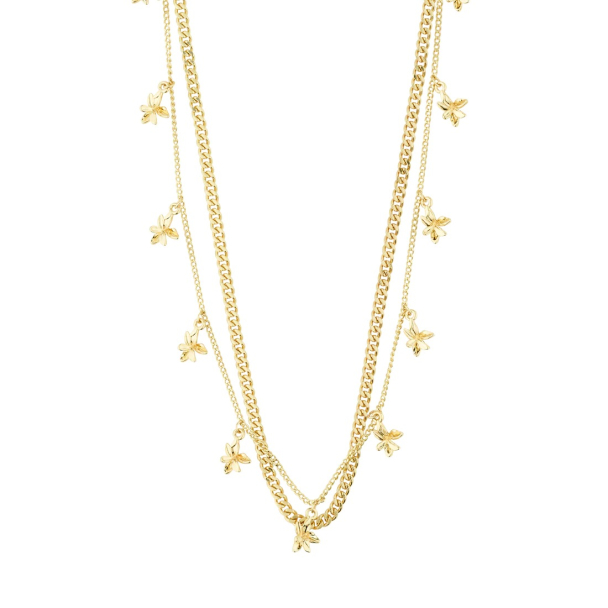 Pilgrim Riko gullbelagt 2-i-1 halskjede - Image 1