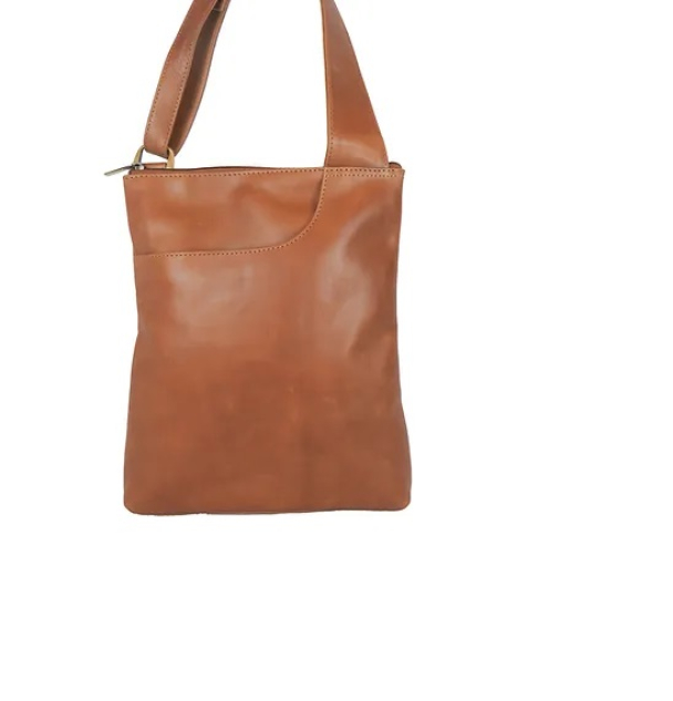 Kvitfjell skulderveske i skinn